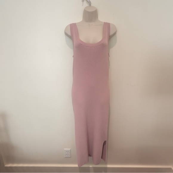 The Drop Yasmin Pink Sleeveless Tank Sweater Midi Dress Size Medium - Picture 3 of 7